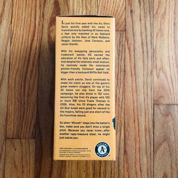 Khris Davis Oakland A’s Bobblehead - Picture 2 of 4